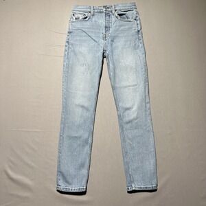 RE DONE/Originals Jeans Womens‎ 26 Light Wash High Rise Slim Fit Denim